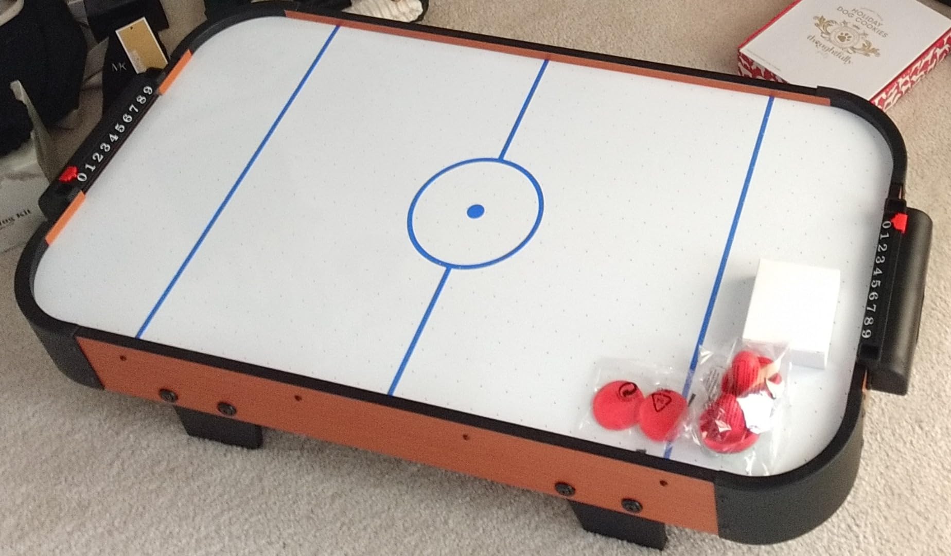 Best Choice Products Portable Tabletop Air Hockey Table for Game Room w/ 100V Motor, Electric Fan, 2 Strikers, 2 Pucks customer photo 1