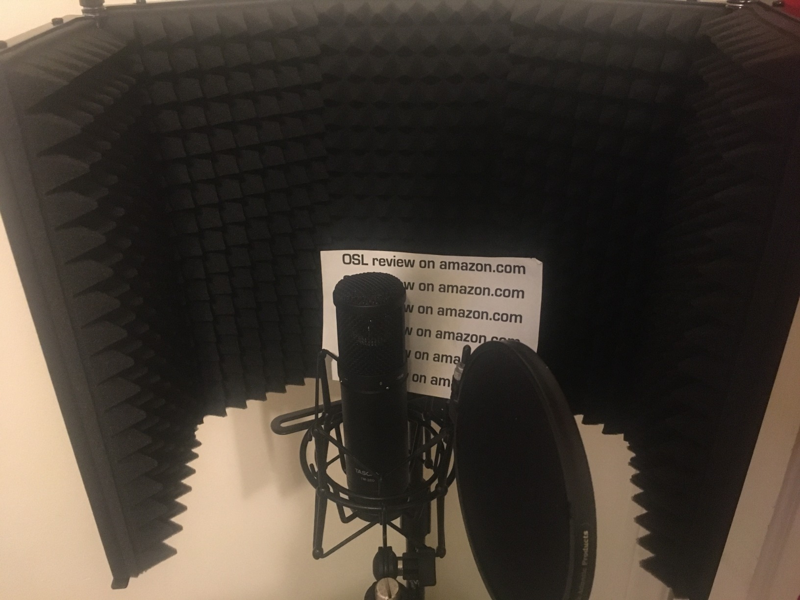 Tascam TM-AR1 Microphone Reflection Filter customer photo 2