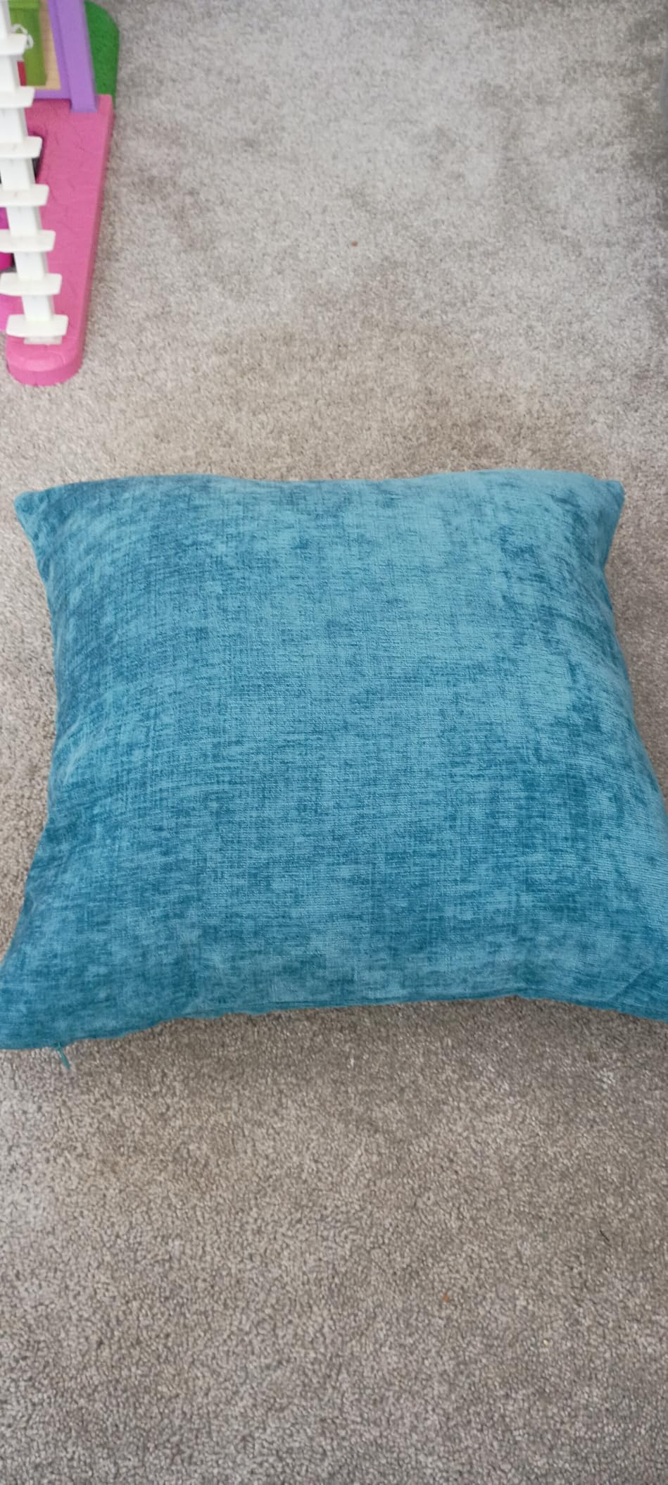 CaliTime Decorative Couch Throw Pillow Covers 18 X 18 Inches Navy Blue customer photo 1