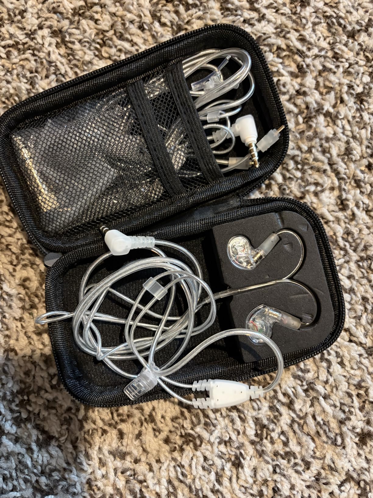 MEE Audio M6 PRO In Ear Monitor Headphones for Musicians, 2nd Gen Model With Upgraded Sound, Memory Wire Earhooks & Replaceable Cables, Noise Isolating Professional Earbuds, 2 Cords Included (Black) customer photo 1