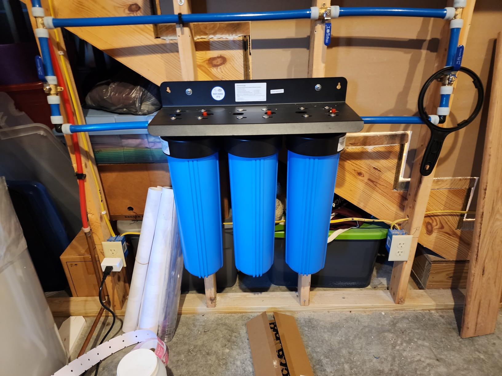 Waterdrop WHF3T-PG 3-Stage Whole House Water Filter System, 7-Stage Filtration with Carbon Filter & Sediment Filter customer photo 1