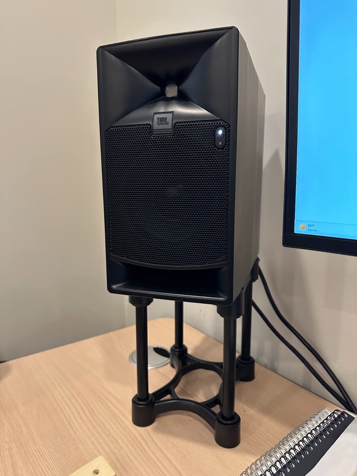 IsoAcoustics Iso-Stand Series Speaker Isolation Stands with Height & Tilt Adjustment: Iso-155 (6.1 x 7.5) Pair customer photo 2