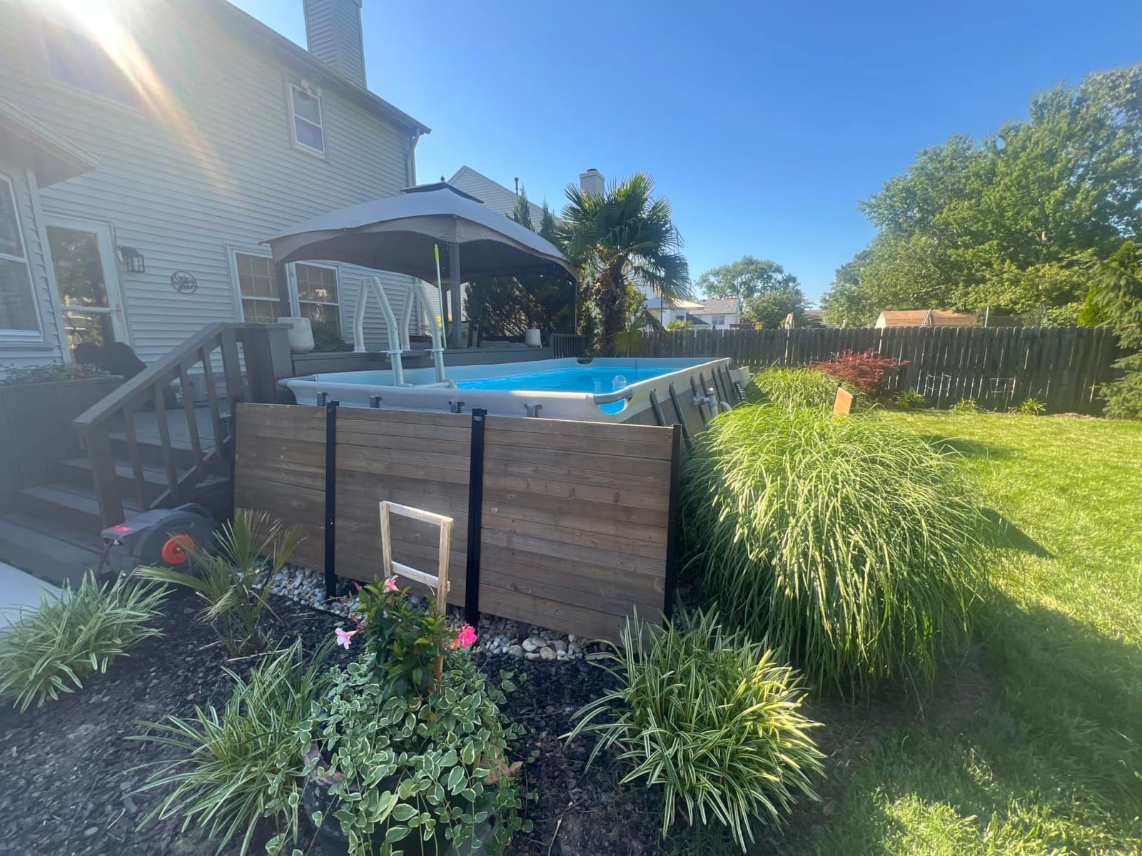 INTEX Ultra XTR 18ft x 9ft x 52in Above Ground Swimming Pool Set w/Pump | 26355EH - 1500 GPH Sand Filter Pump, Ladder, Pool Cover & Ground Cloth Included - Strong Galvanized Steel Frame customer photo 2