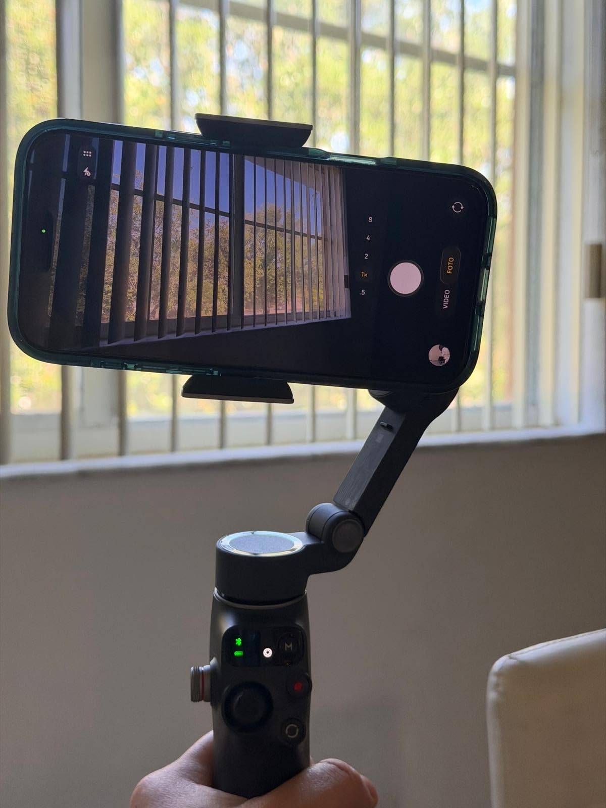 DJI Osmo Mobile 7P Gimbal Stabilizer for iPhone, Android, Native Tracking, Lighting, 3-Axis Phone Gimbal, Quick Launch, One-Tap Edit, Built-in Extension Rod & Tripod, 10hrs Use, Phone Charging customer photo 1