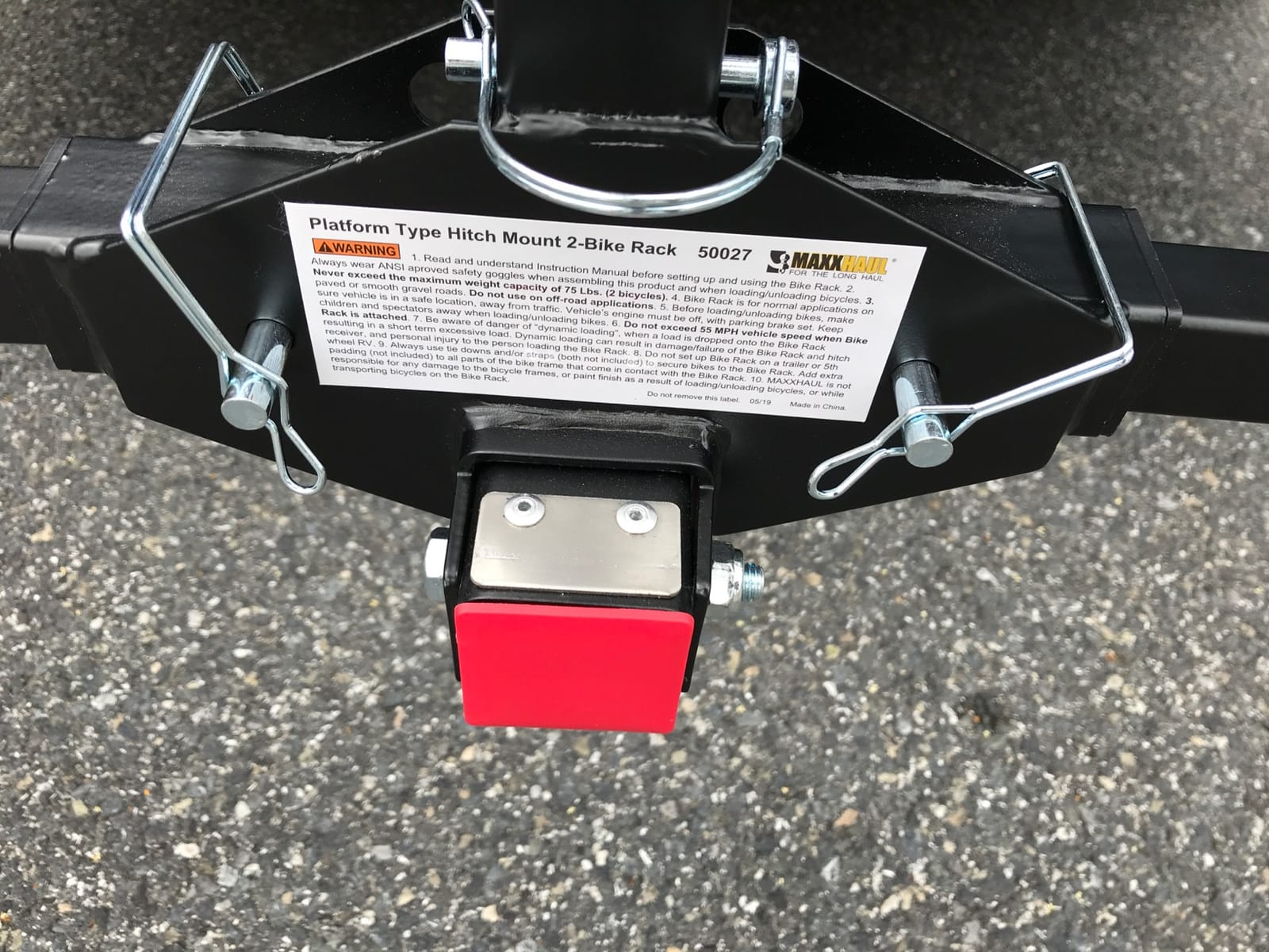 MaxxHaul Platform Bike Rack for 2 Bikes - Hitch Mounted Tray Carrier (50027) customer photo 1