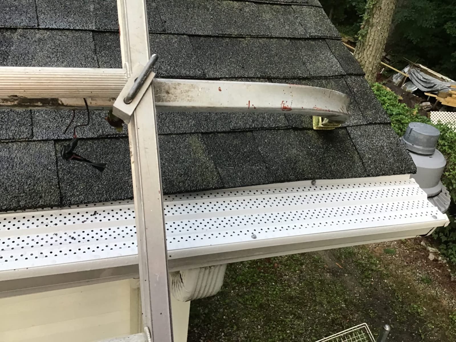 FlowGuard USA Made Professional DIY 5 Inch High Clearance 50-Year Gutter Cover System, Brown, Aluminum Gutter Guards, 102 Feet, by FlexxPoint customer photo 1