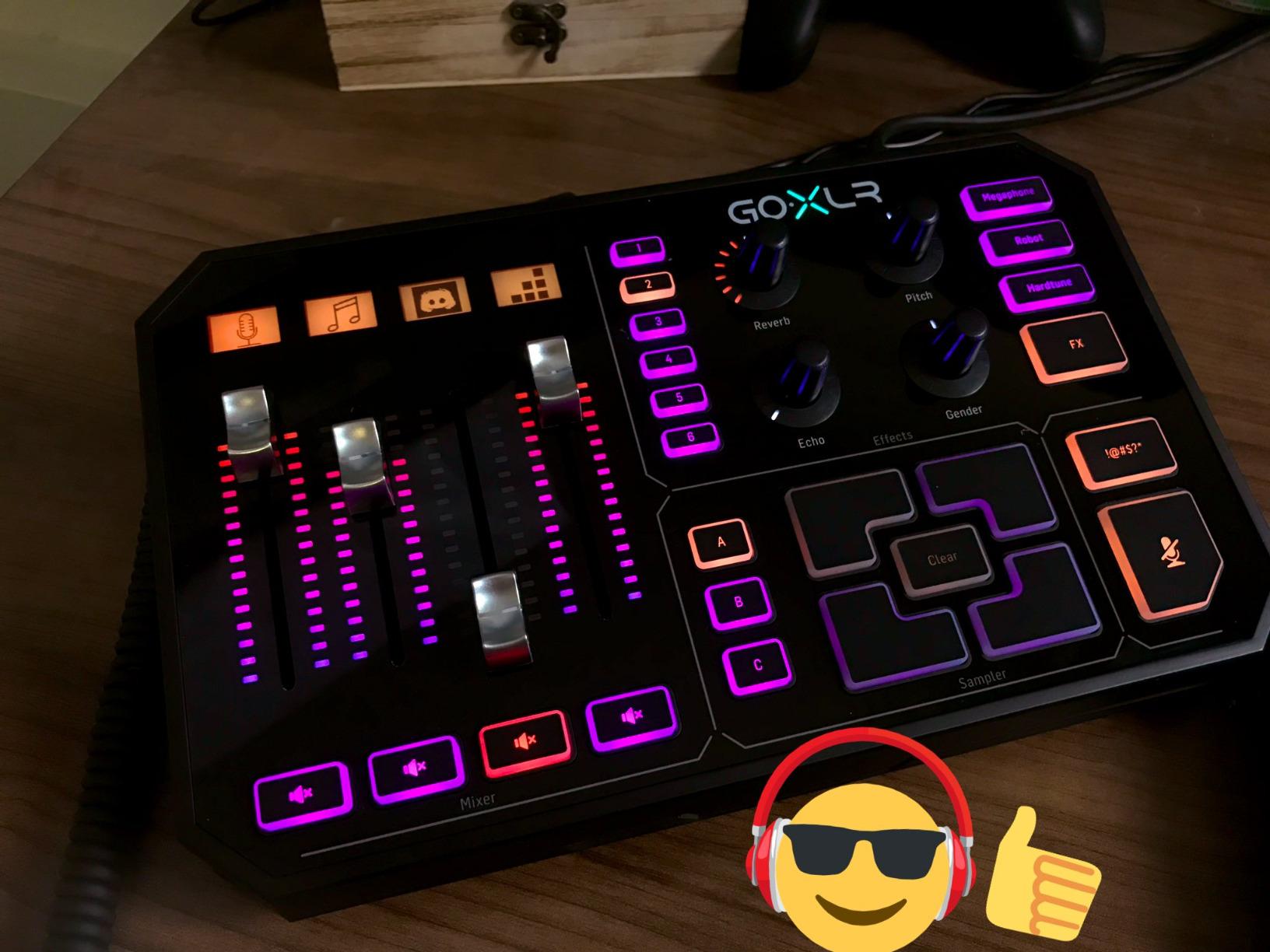 TC-Helicon GoXLR Revolutionary Online Broadcaster Platform with 4-Channel Mixer, Motorized Faders, Sound Board and Vocal Effects customer photo 2