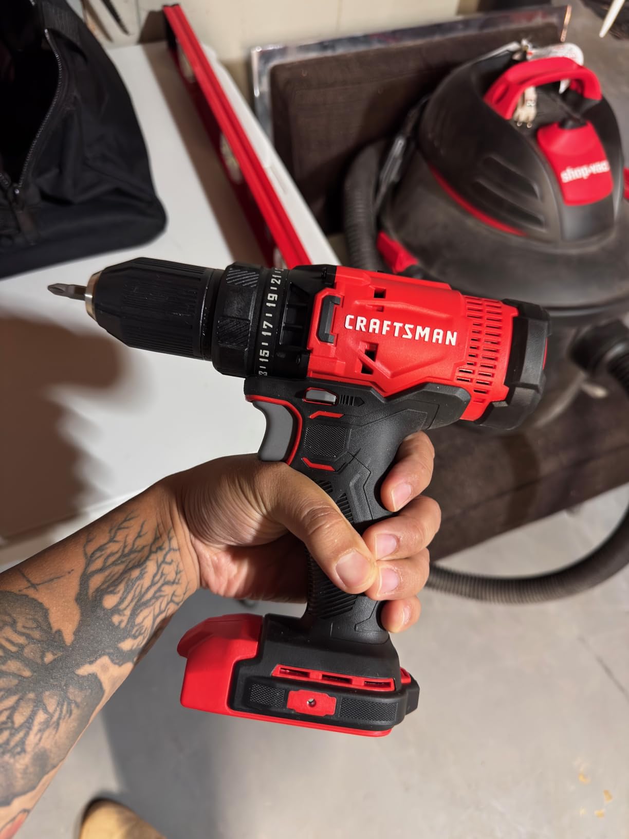 CRAFTSMAN V20 Cordless Drill/Dniver Kit, 1/2 inch, Battery and Charger Included (CMCD700C1) customer photo 1
