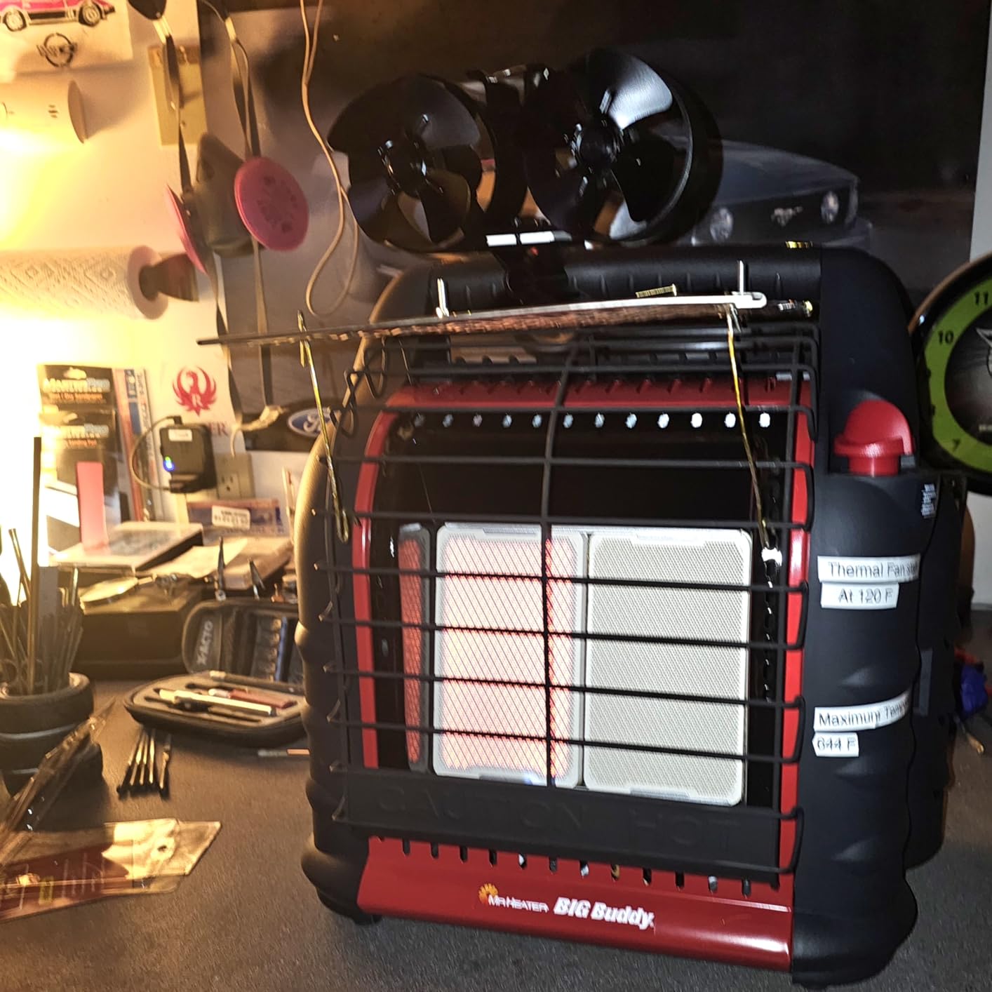 Mr. Heater 18,000 BTU Big Buddy Heater NF | Propane Radiant Heater for Garage customer photo 2