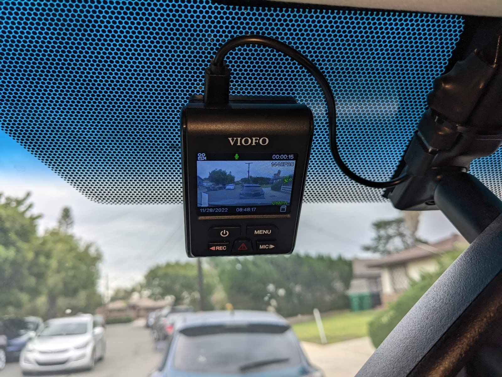 VIOFO Dash Cam A119 V3 2K 2560x1440P Quad HD+ 60FPS Front Car Dash Camera, 5MP STARVIS Sensor, 140-Degree Wide Angle, GPS Included, Buffered Parking Mode, True HDR, Motion Detection, Time Lapse customer photo 1