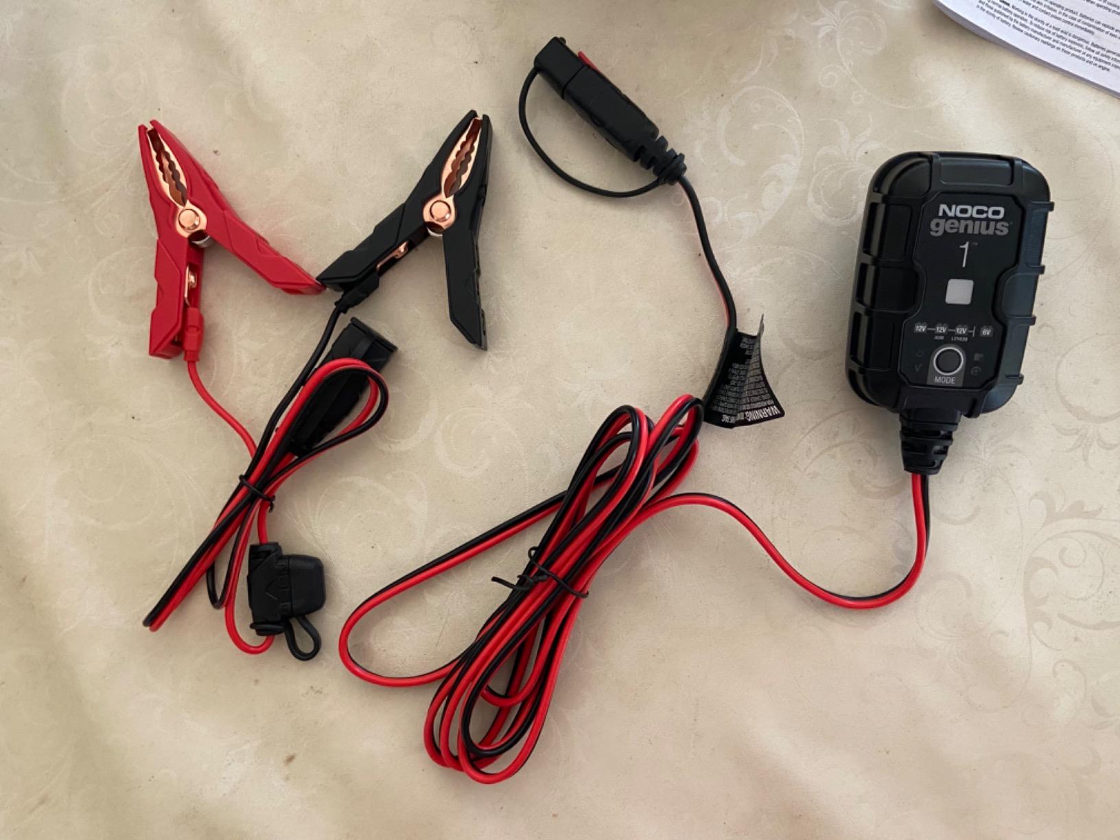 NOCO GENIUS1: 1A 6V/12V Smart Battery Charger - Automatic Maintainer, Trickle Charger & Desulfator with Overcharge Protection & Temperature Compensation - for Lead-Acid & Lithium Batteries customer photo 2
