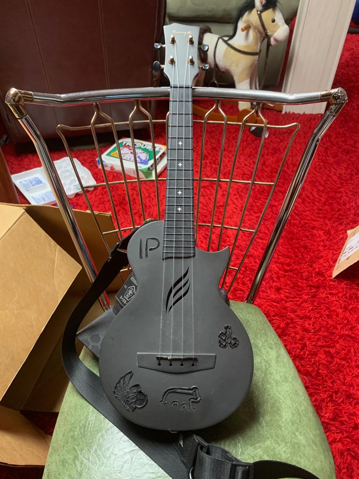 Enya NOVA U 23-Inch Carbon Fiber Concert Travel Ukulele, Black | Waterproof Body, Resists Humidity, Heat and Cold, Lightweight 1.25 lb, for Adults and Beginners, Case, Strap, Capo, Strings customer photo 1