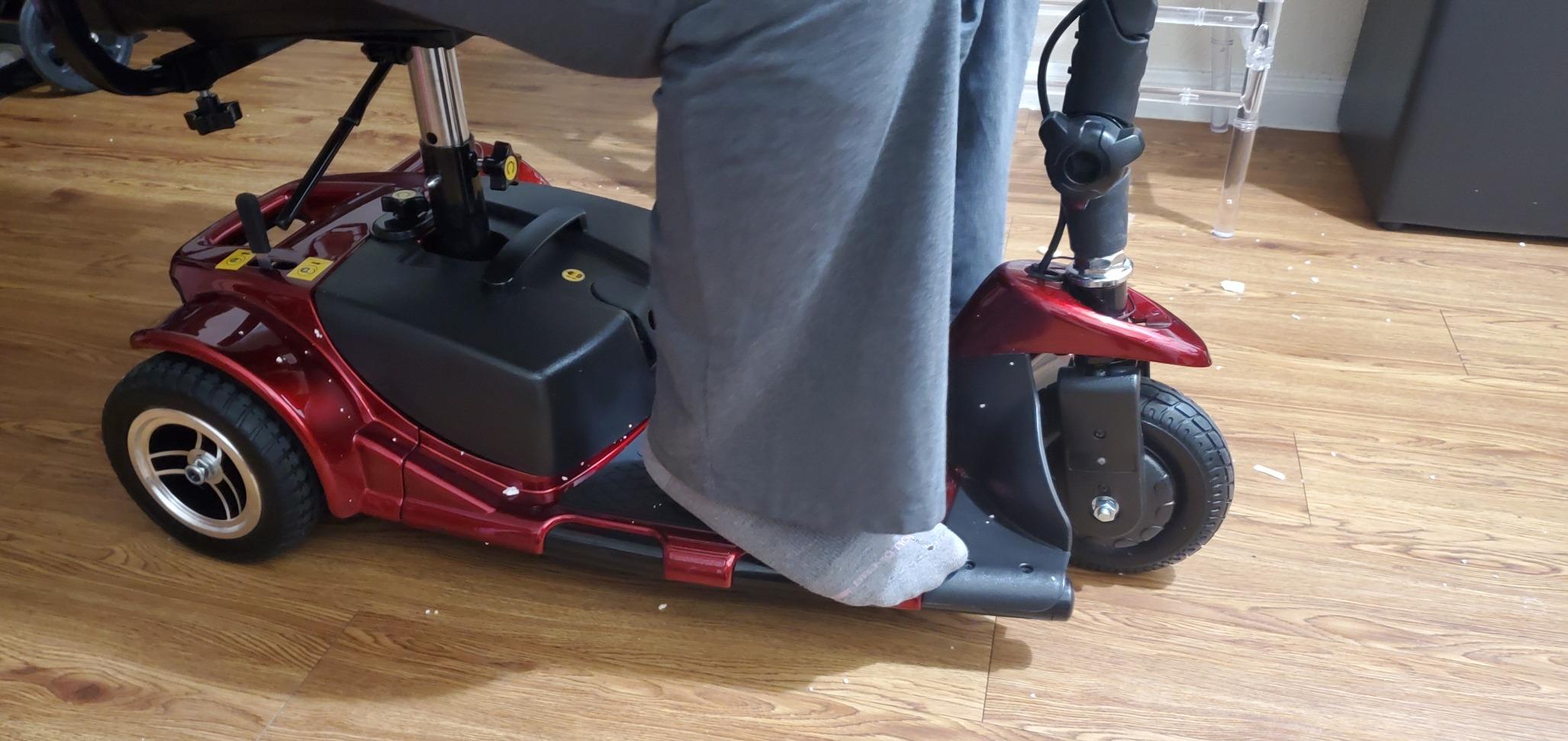 Vive 3 Wheel Mobility Scooter - Electric Powered Mobile Wheelchair Device | For Adults - Folding, Collapsible and Compact for Travel - Long Range Power Extended Battery with Charger and Basket Included customer photo 1