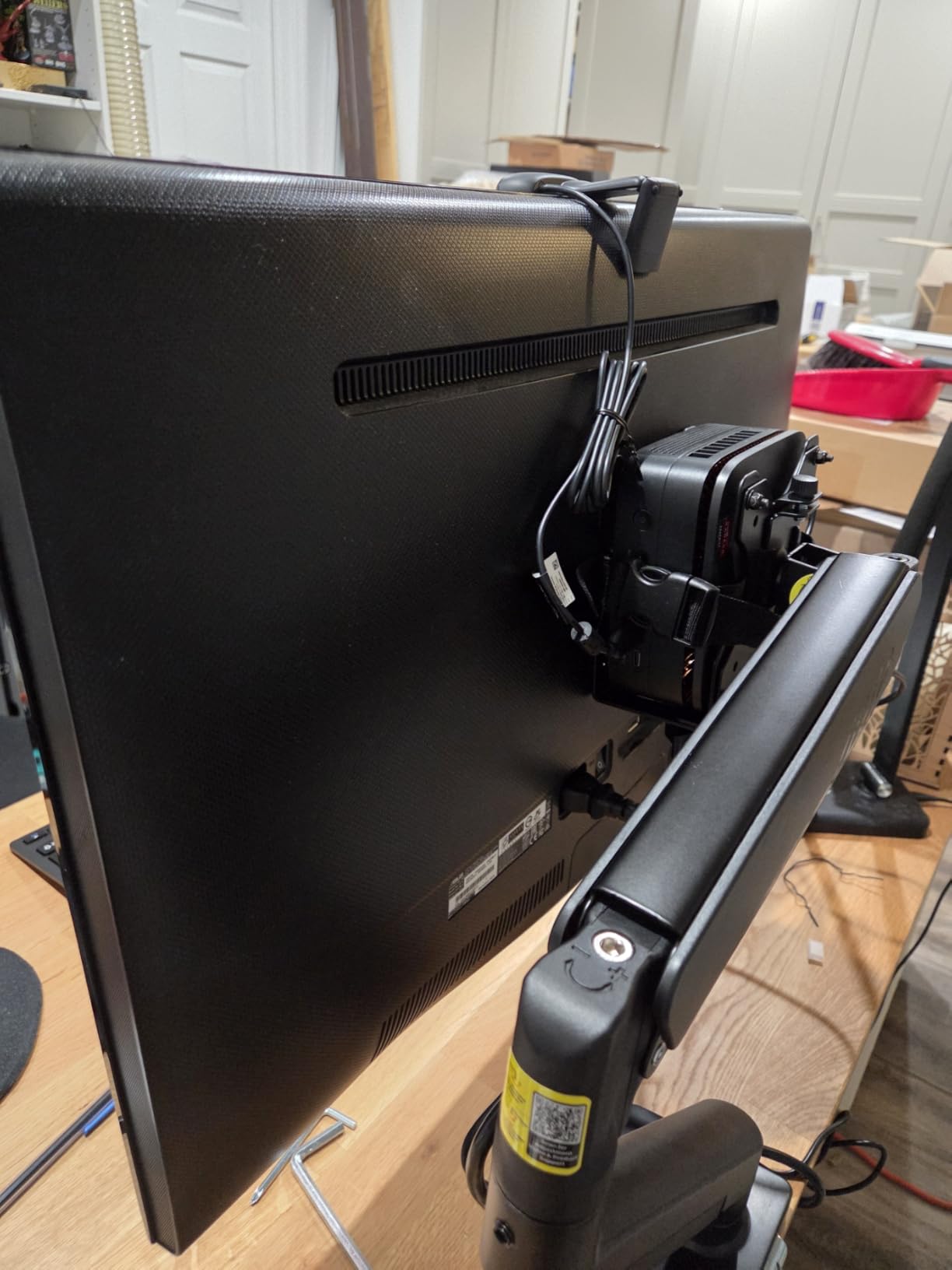 VIVO Adjustable Thin Client Mini PC Mount Bracket, CPU VESA Under Desk and Monitor Arm Computer Holder, Black, MOUNT-PC05C customer photo 2