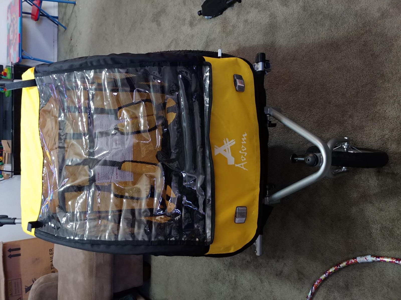 Aosom Elite 360 Swivel Bike Trailer for Kids Double Child Two Wheel customer photo 1