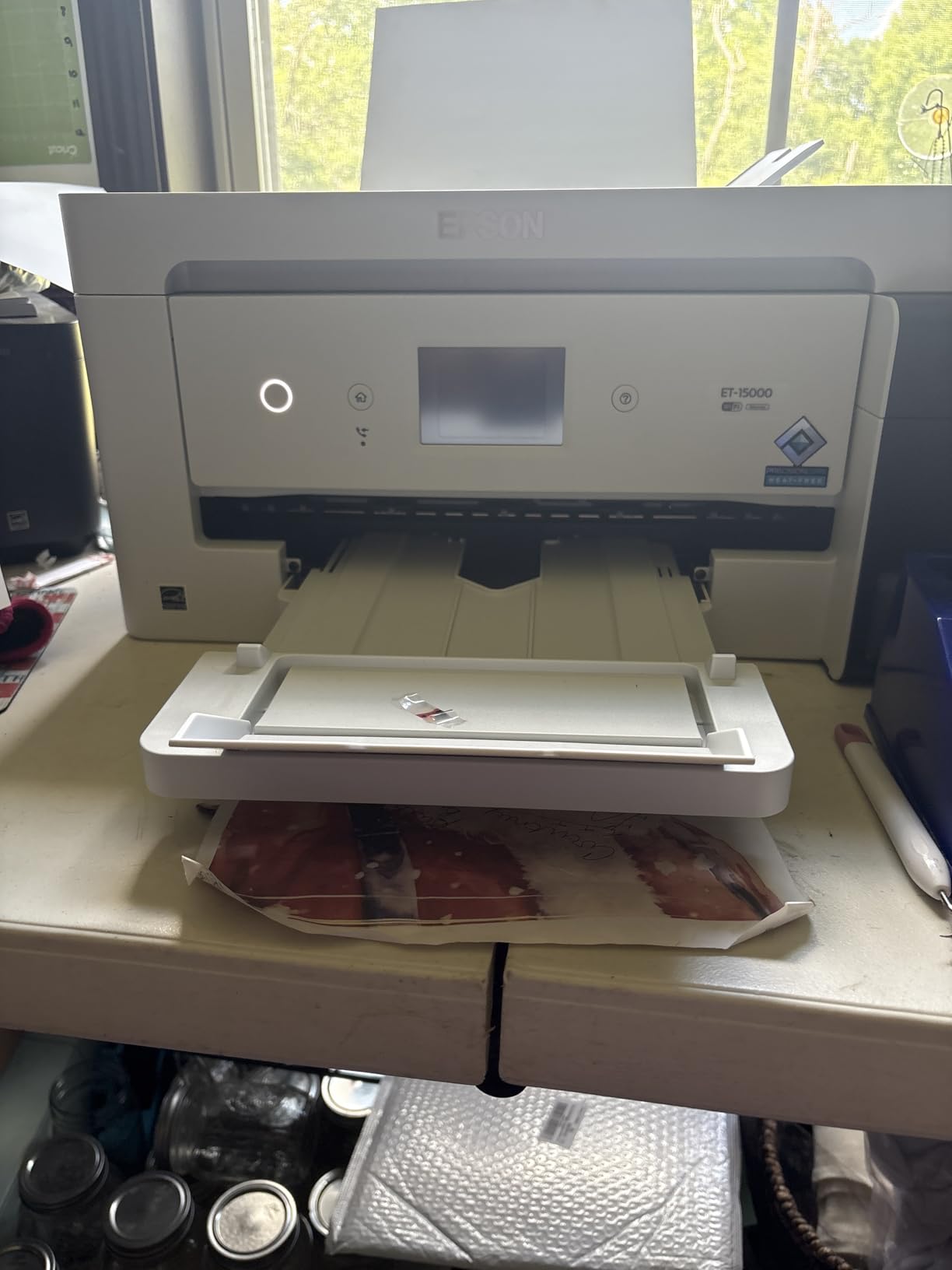 Epson EcoTank ET-15000 Wireless Color All-in-One Supertank Printer with Scanner, Copier, Fax, Ethernet and Printing up to 13 x 19 Inches, White customer photo 1