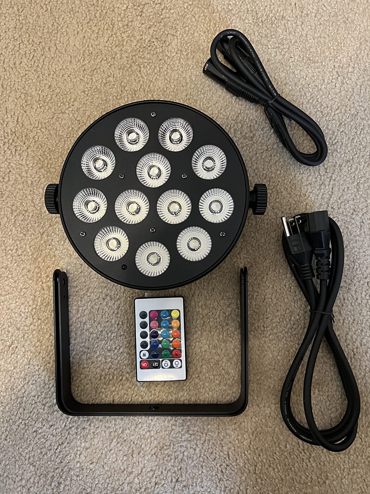 Stage Light Led Par Aluminum Cast Fanless Accent Light DMX RGBW 96W Dj Lights Sound Activated Powerful SlimPAR Led Wash Uplighting for Church,Wedding,Clubs,Theater customer photo 2