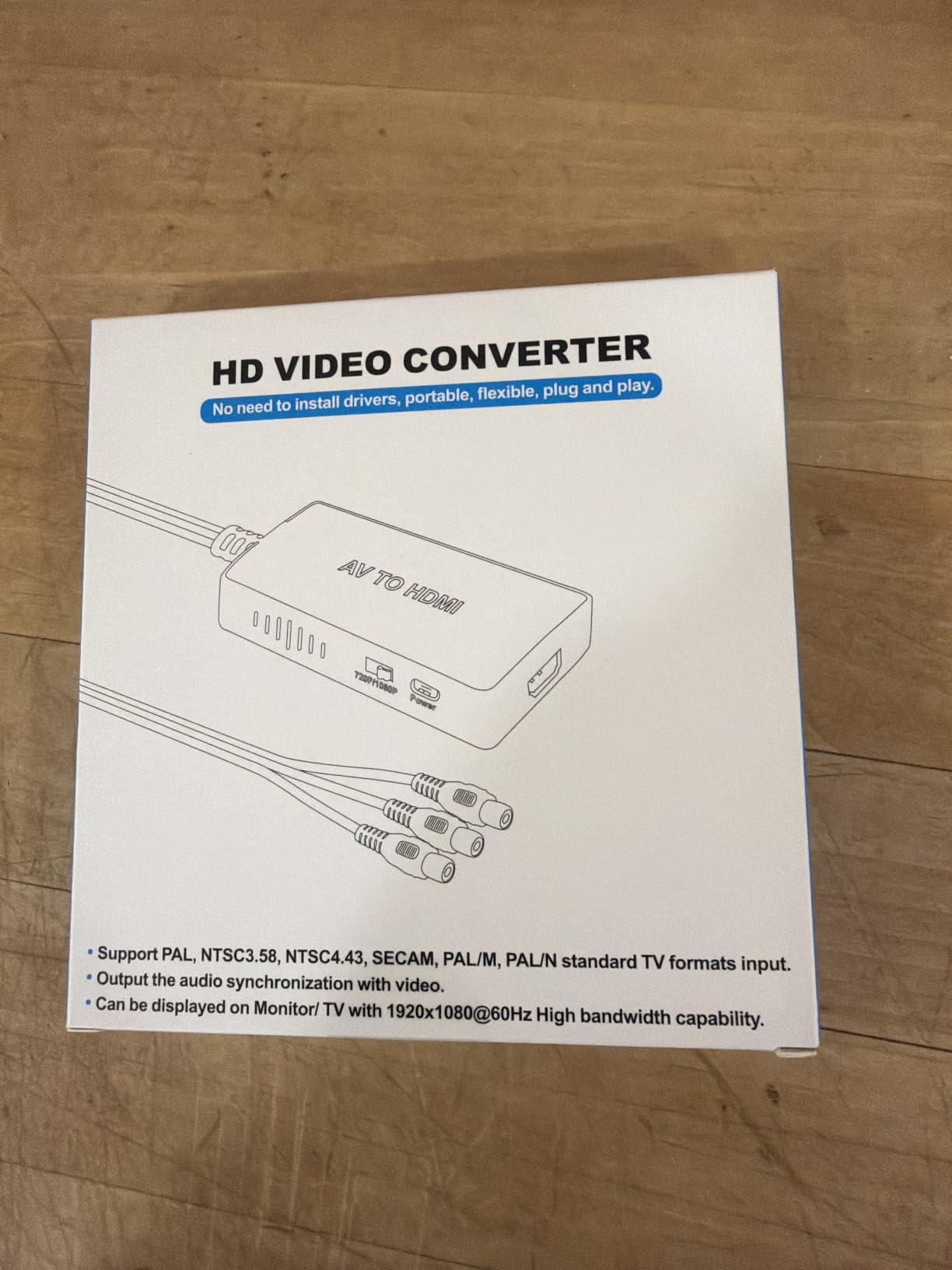 Tengchi RCA to HDMI Converter, AV to HDMI Adapter | Composite to HDMI Support 1080P PAL/NTSC For PS1, PS2, PS3, STB, Xbox, VHS, VCR, DVD Players customer photo 2