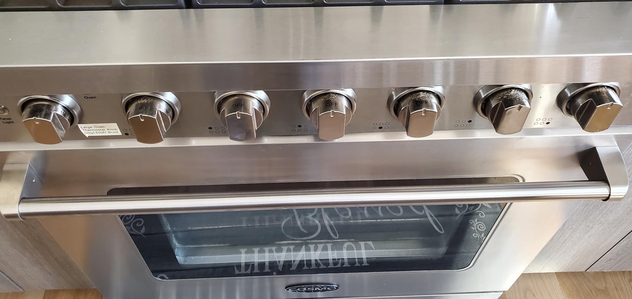 30 in. Haven Coll 4.8 cu ft 5 Burner Gas Range, Convection, Stainless Steel | Cosmo COS-EPGR304 Convection Oven, Knob LED Indicators, Mirror Finished Knobs, Storage Drawer, Liquid Propane Convertible customer photo 1