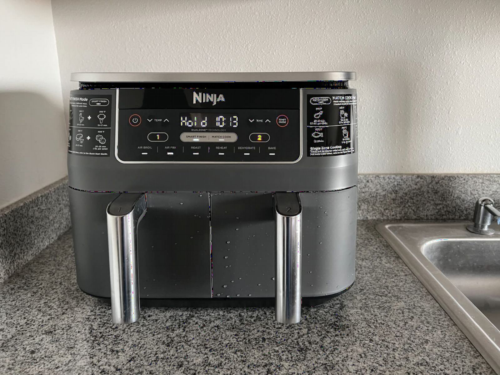 Ninja DZ201 Foodi 8 Quart 6-in-1 DualZone 2-Basket Air Fryer with 2 Independent Frying Baskets, Match Cook & Smart Finish customer photo 2