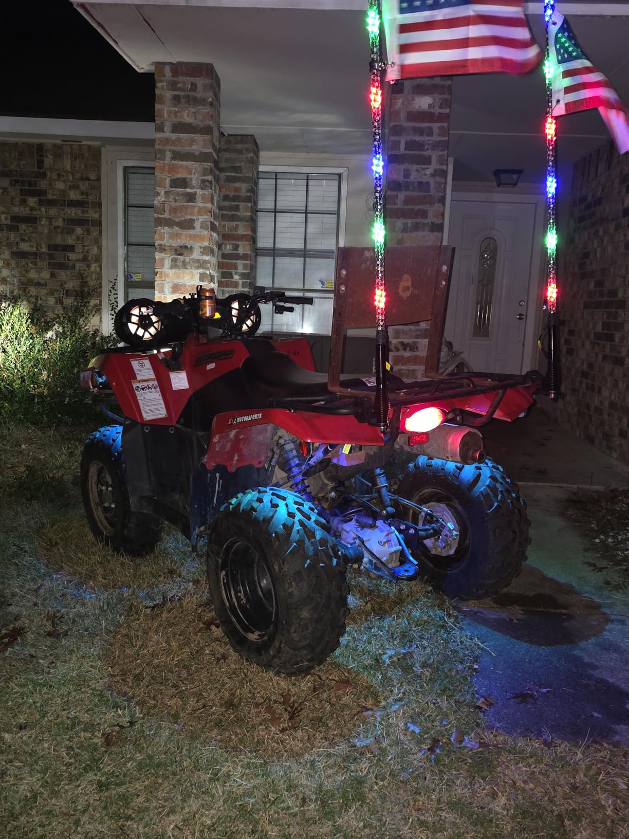 BOSS Audio Systems ATV8BRGB ATV UTV Sound System - 8 Inch Speakers, 1.5 Inch Tweeters, Full Range, IPX5 Weatherproof, Bluetooth, Built-in Amplifier, Multi-Color Illumination, Golf Cart Compatible customer photo 2