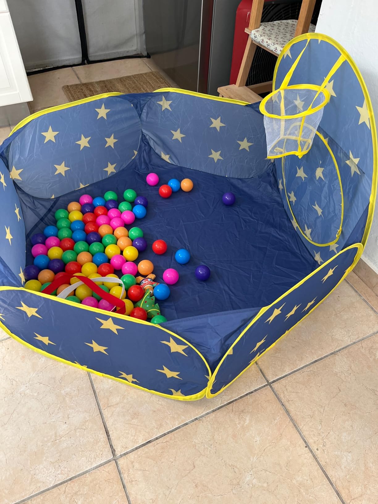 PigPigPen 3pc Kids Play Tent for Boys with Ball Pit, Crawl Tunnel, Princess Tents for Toddlers, Baby Space World Playhouse Toys, Boys Indoor& Outdoor Play House, Perfect Kid’s Gifts customer photo 1