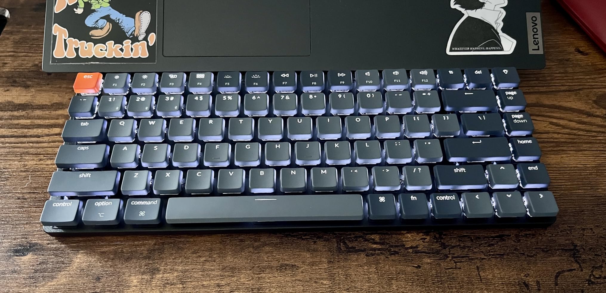 Keychron K3 Version 2, 84 Keys Ultra-Slim Wireless Bluetooth/USB Wired Mechanical Keyboard with White LED Backlit, Low-Profile Keychron Mechanical Brown Switch Compatible with Mac Windows customer photo 2