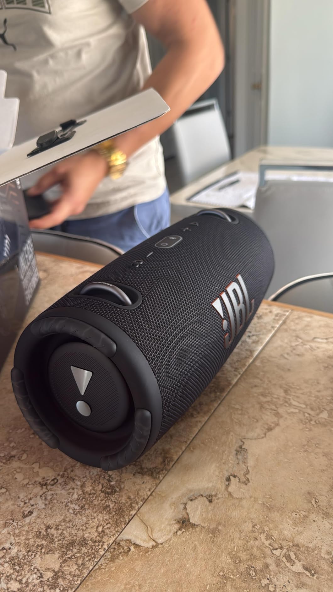 JBL Xtreme 3 - Portable Bluetooth Speaker, Powerful Sound and Deep Bass, IP67 Waterproof, 15 Hours of Playtime, Powerbank, PartyBoost for Multi-speaker Pairing (Black) customer photo 1
