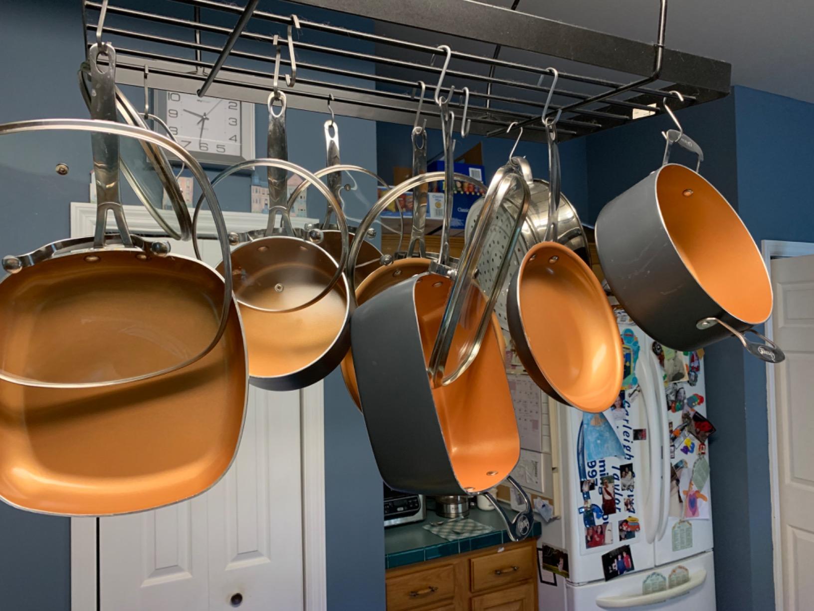 GOTHAM STEEL 12 Pc Ceramic Cookware Set, Diamond & Titanium Reinforced customer photo 1