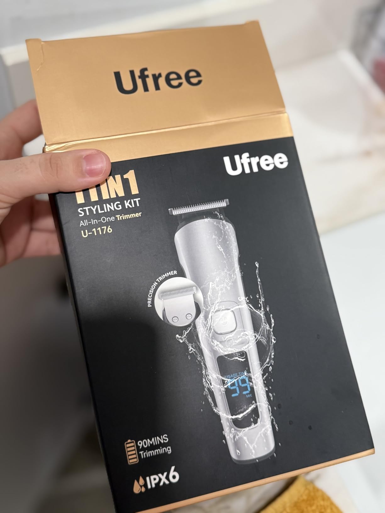 Ufree Beard Trimmer for Men, Waterproof Electric Razor, Grooming Kit customer photo 1
