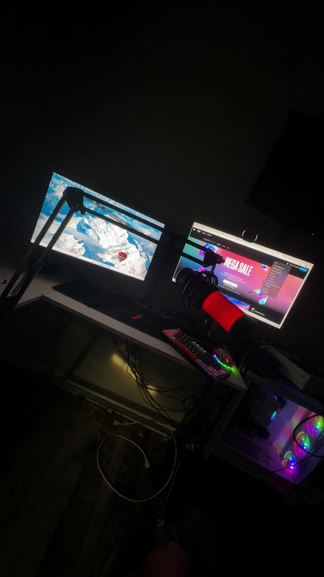 QuadCast Boom Arm, Mic Arm for Blue Yeti HyperX QuadCast SoloCast Fifine AM8 and Most Microphone, Mic Stand Desk by SUNMON customer photo 2