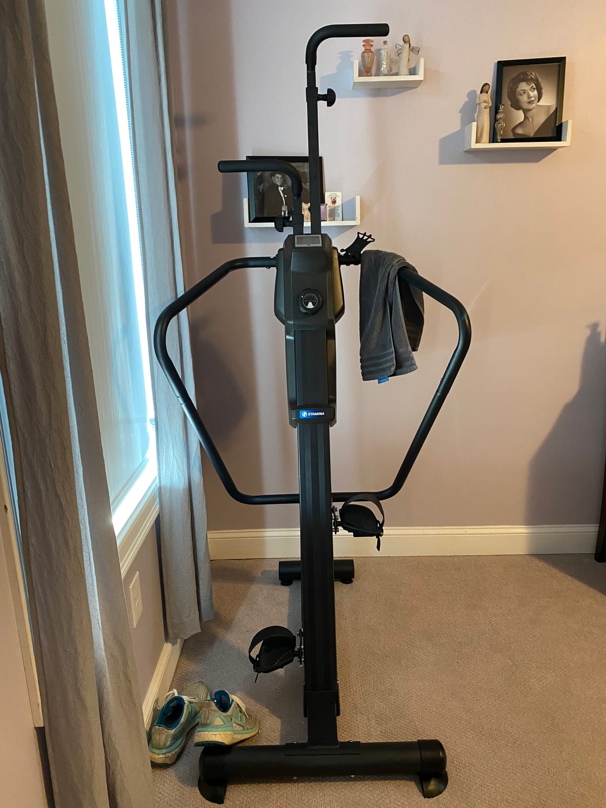 Stamina Cardio Climber - Fitness Cardio with Smart Workout App - Cardio Climber Stepping Machine for Home Workout - Up to 300 lbs Weight Capacity | Cardio Climber Home Workout Fitness Exercise Machine; LCD Monitor; And Wheels for Easy Storage customer photo 1