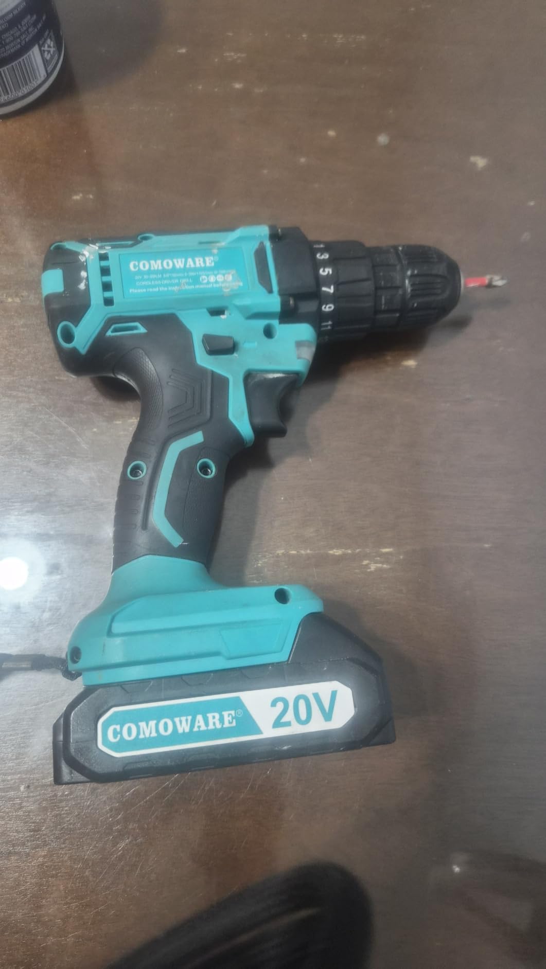 COMOWARE 20V Cordless Drill, Electric Power Drill Set with 1 Battery & Charger, 3/8