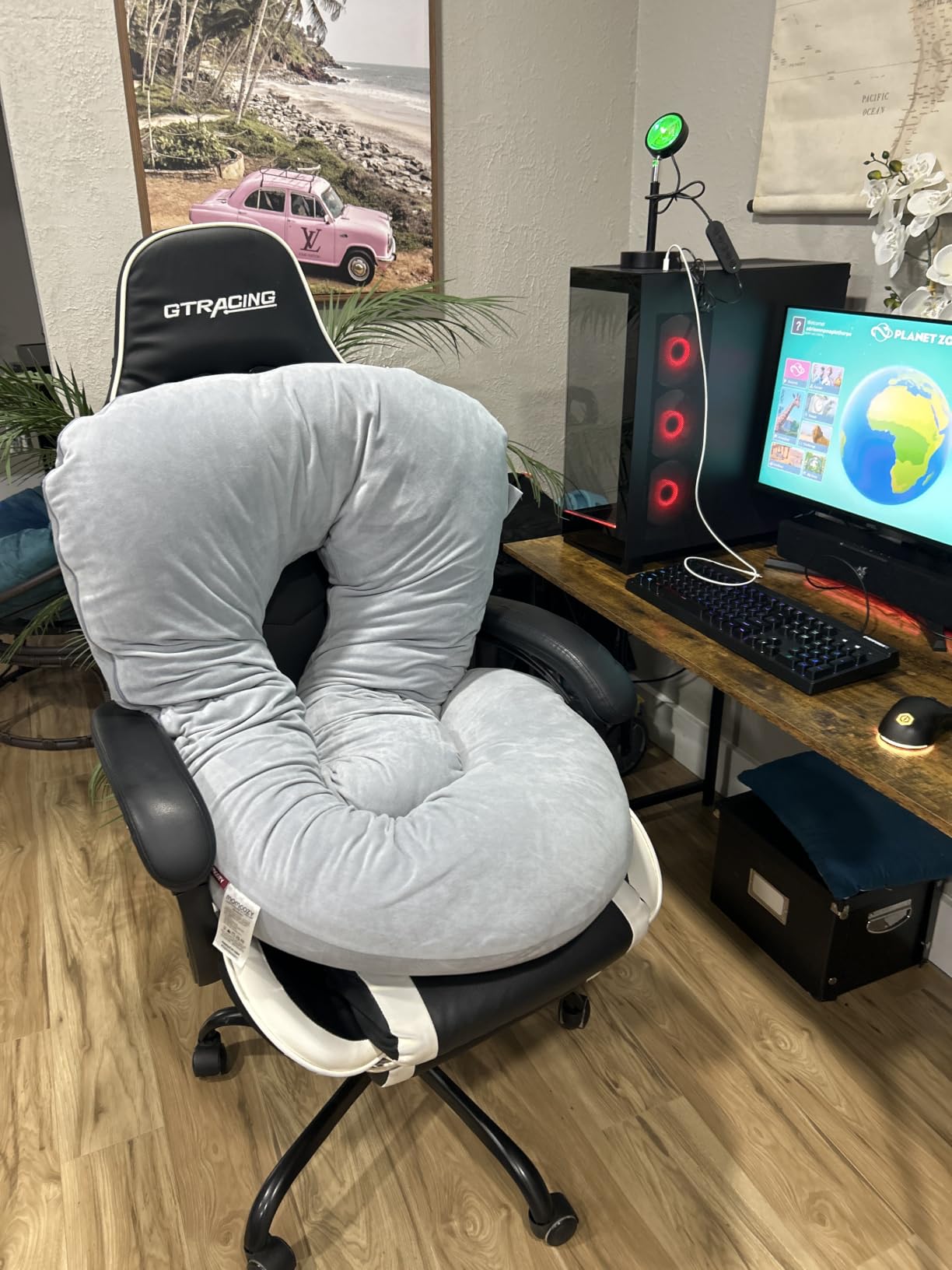Momcozy Pregnancy Pillow for Sleeping - U Shaped Full Body Maternity Pillow | Removable Cover, Support for Back, Legs, Belly, Hips for Pregnant Women, Side Sleeper, Pregnancy Gifts & Essentials, 57 Inch customer photo 2