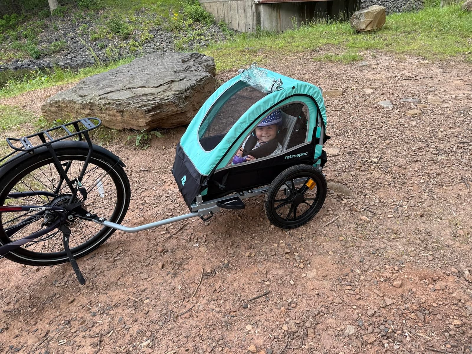 Retrospec Rover Kids Bicycle Trailer Single and Double Passenger Children's Foldable customer photo 1