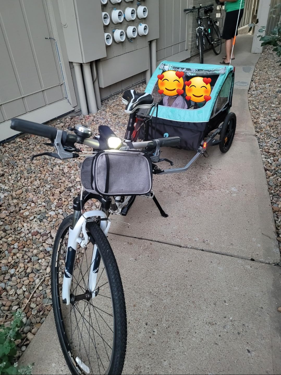 Retrospec Rover Kids Bicycle Trailer Single and Double Passenger Children's Foldable customer photo 2