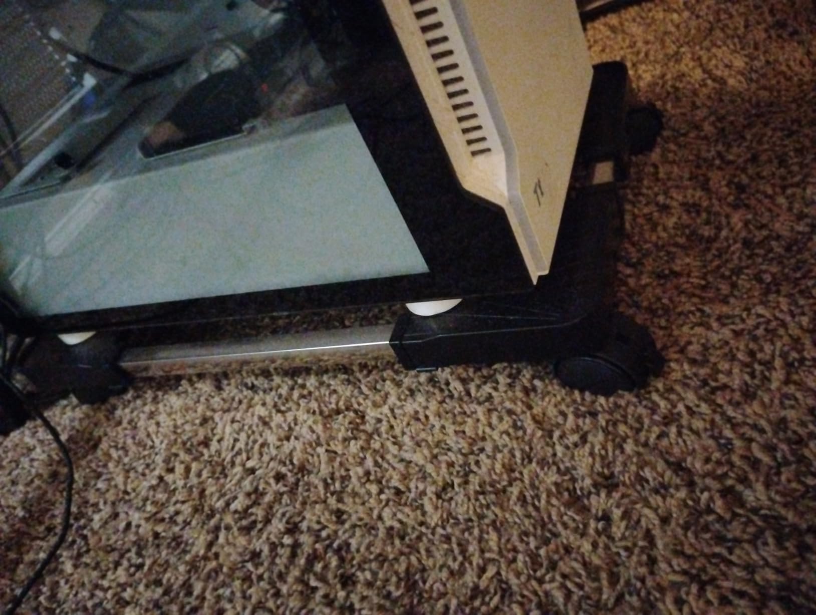 Computer Tower Stand, Adjustable Mobile CPU Stand with Rolling Caster Wheels, Premium PC Tower Stand Holder for Floor Carpet Gaming PC Case customer photo 1