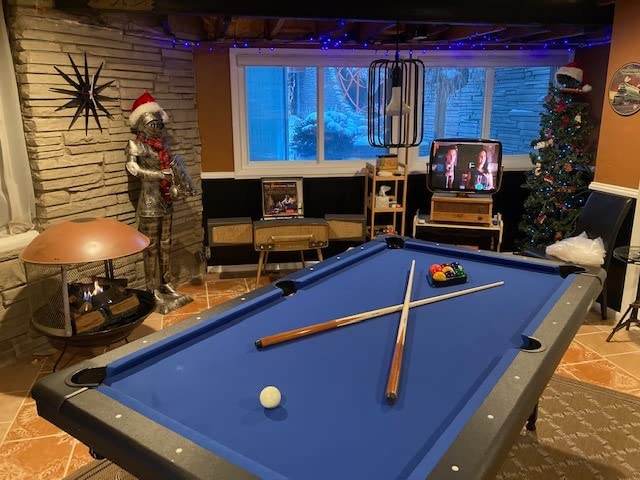 GoSports 6, 7, or 8 ft Billiards Tables - No Assembly, Choose Your Color - Portable Pool Table Includes Full Set of Balls, 2 Cue Sticks, Chalk and Felt Brush customer photo 1