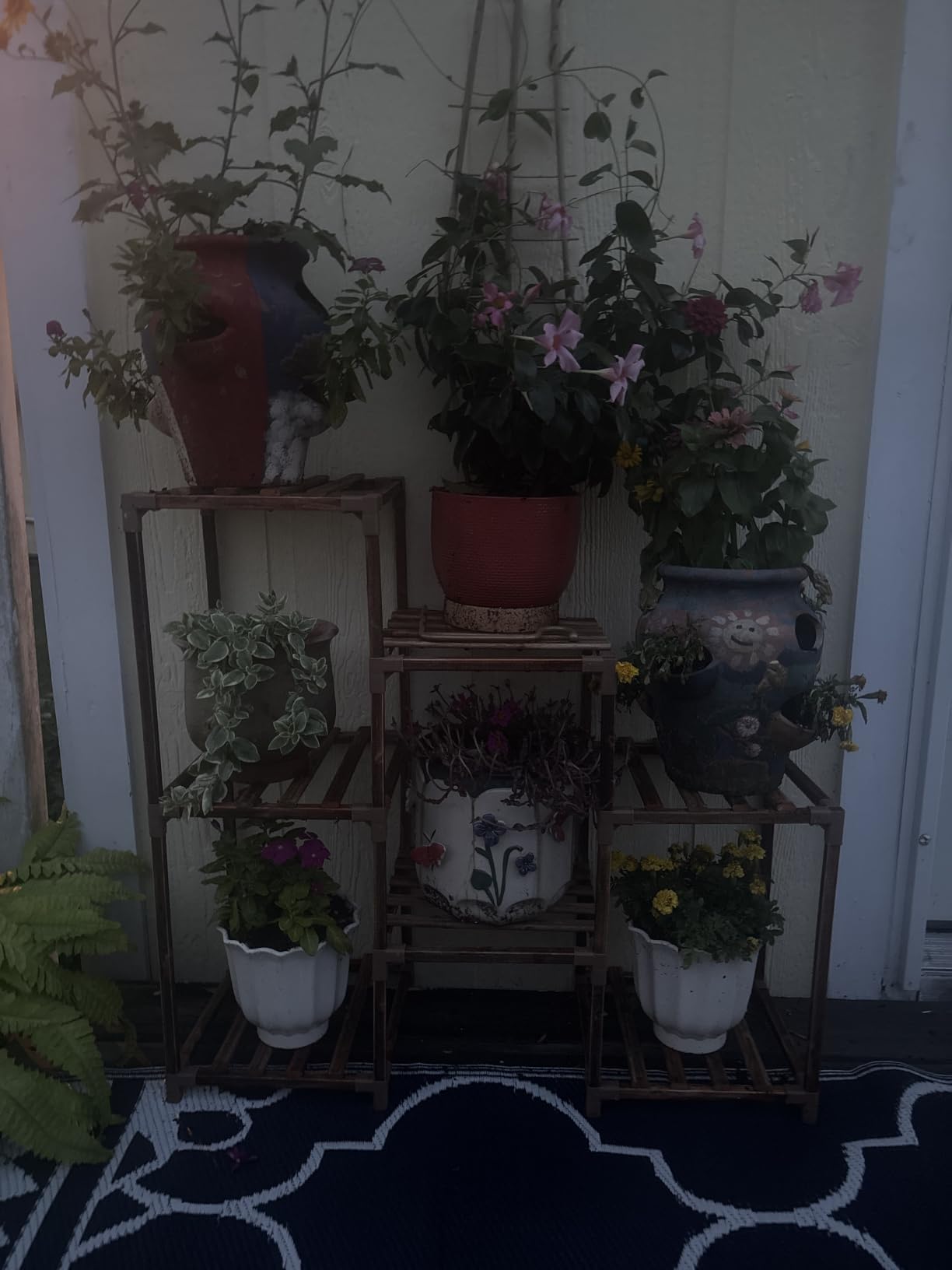 Bamworld Plant Stand Indoor Plant Shelf Outdoor Wood Plant Rack customer photo 2