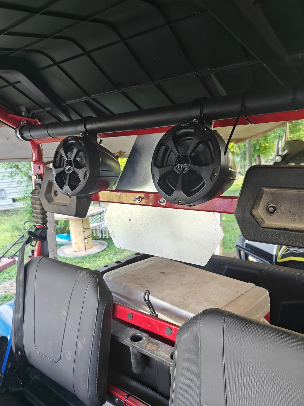 Pyle 2-Way Dual Waterproof Off-Road Speakers - 5.25 Inch 1000W Marine Wake Tower Speakers System PLUTV51BK customer photo 1