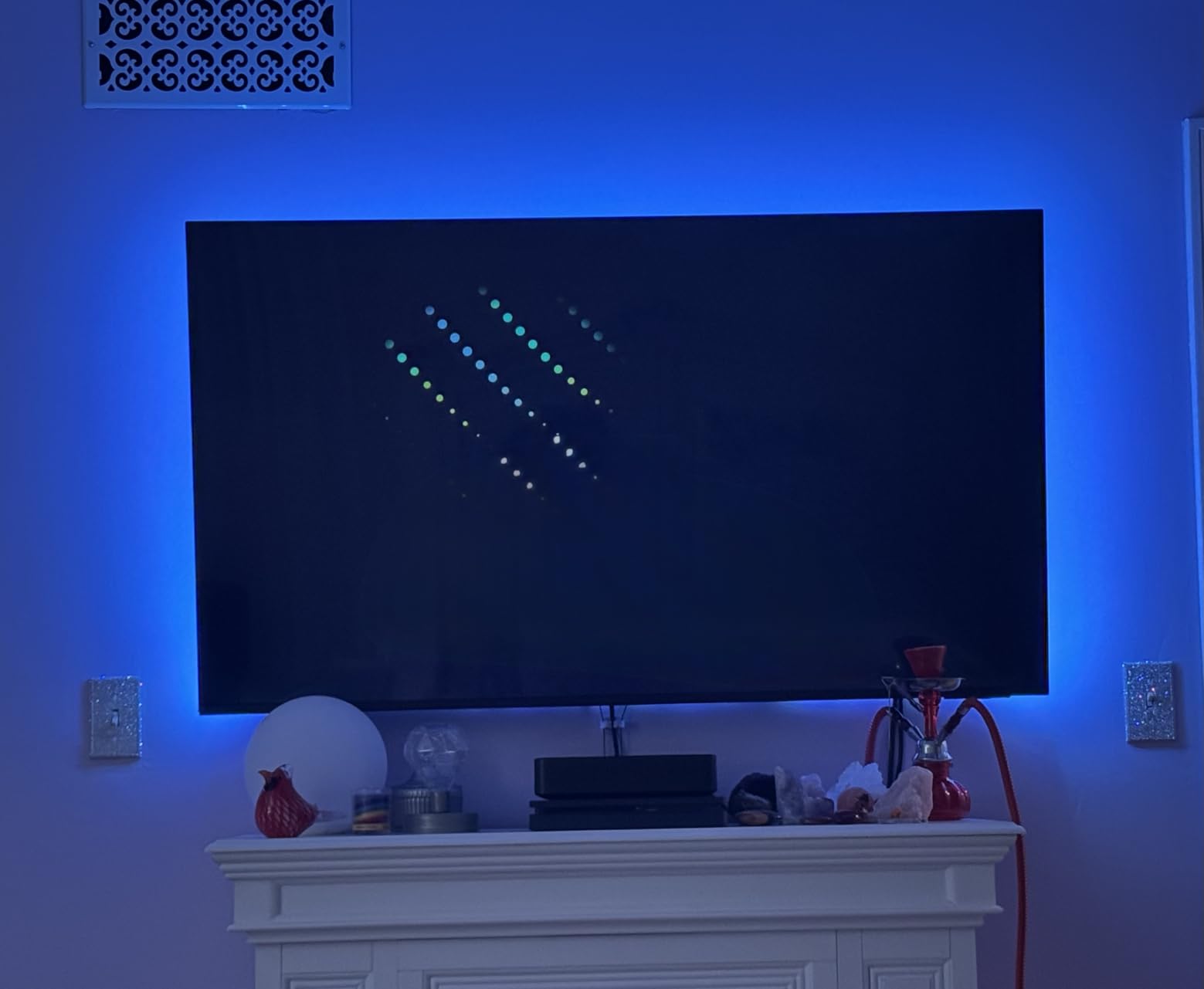 KANTUTOE LED Lights for TV, 16.4ft LED Lights for 45-75 Inch TVs, RGB TV Backlight Behind, Music Sync Bluetooth APP & Remote Control Strip Lights USB Powered for Bedroom, Gaming, Home Decor customer photo 1