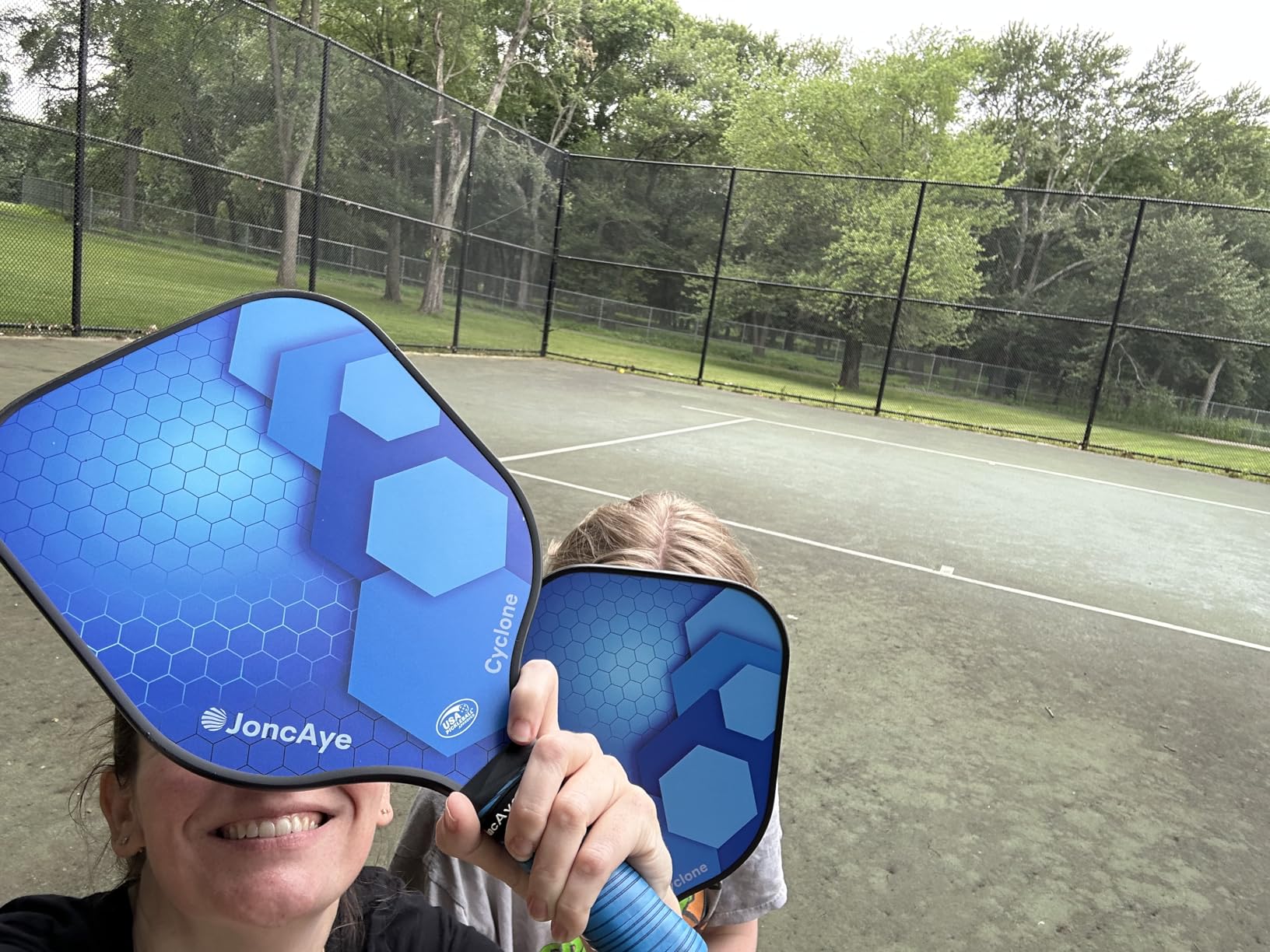 JoncAye Pickleball Paddles Set of 4 or 2 Fiberglass Rackets USAPA Approved customer photo 2