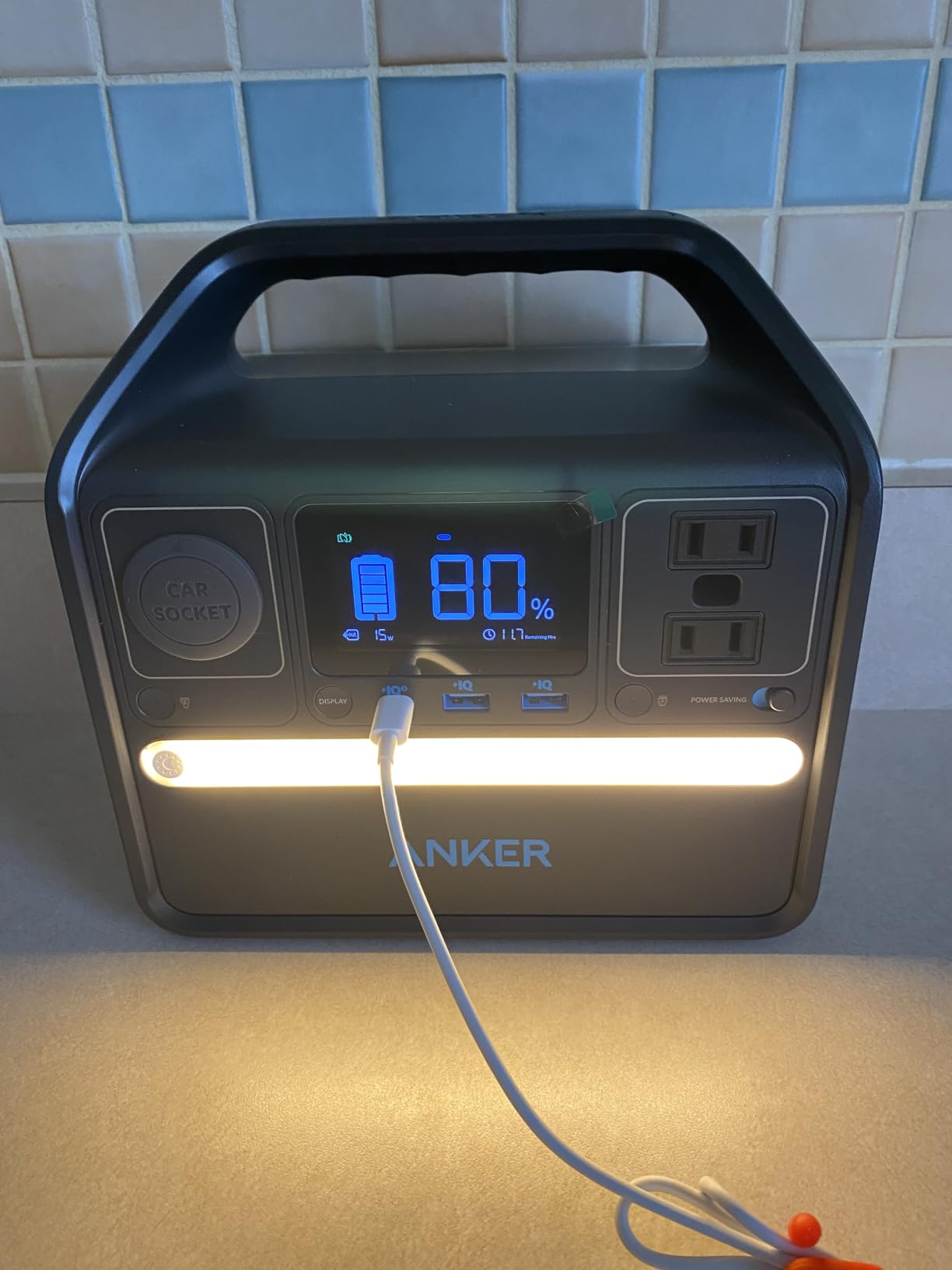 Anker 521 Portable Power Station Upgraded with LiFePO4 Battery, 256Wh 6-Port PowerHouse, 300W (Peak 600W) Solar Generator (Solar Panel Optional), 2 AC Outlets, 60W USB-C PD Output, Outdoor Generator customer photo 2