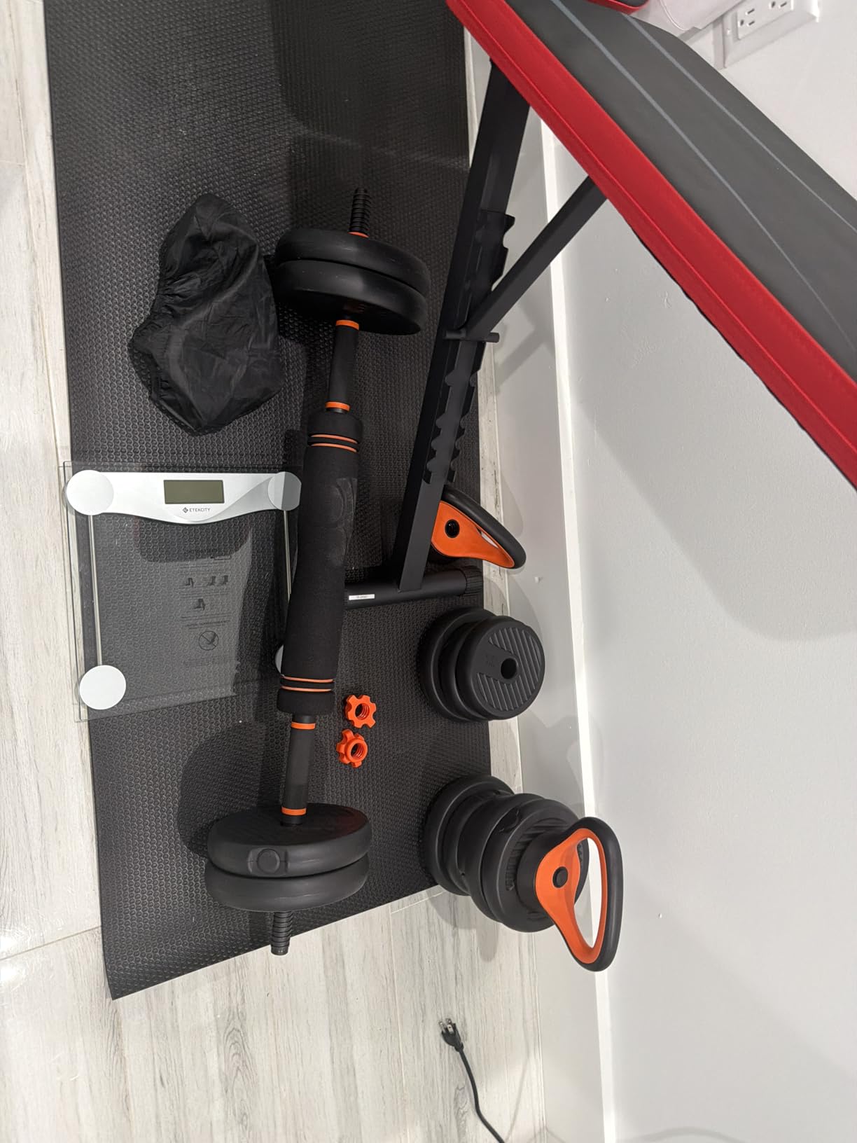 FEIERDUN DS2 Adjustable Dumbbells, 5-in-1 Free Weight Set customer photo 1