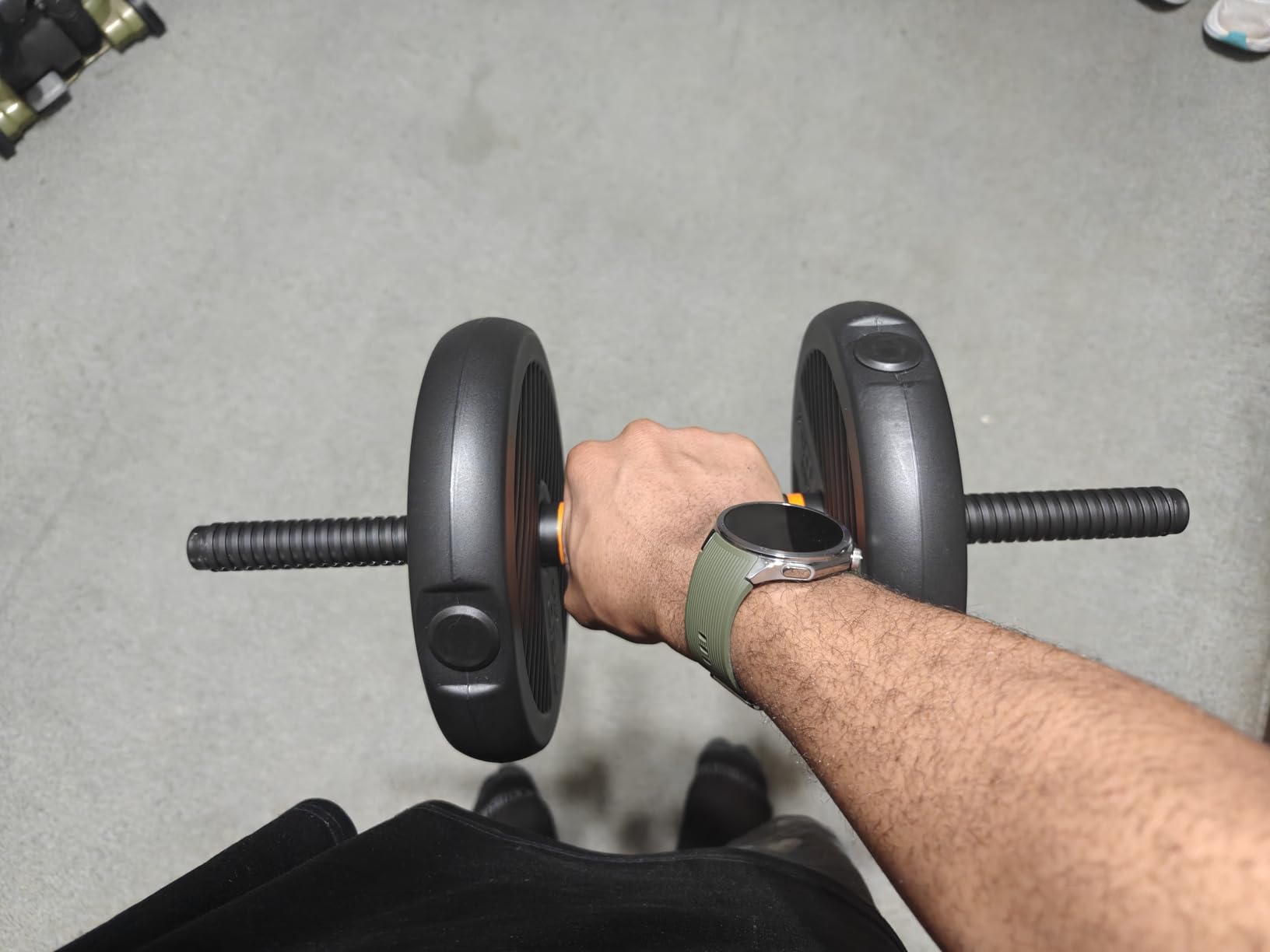 FEIERDUN DS2 Adjustable Dumbbells, 5-in-1 Free Weight Set customer photo 2