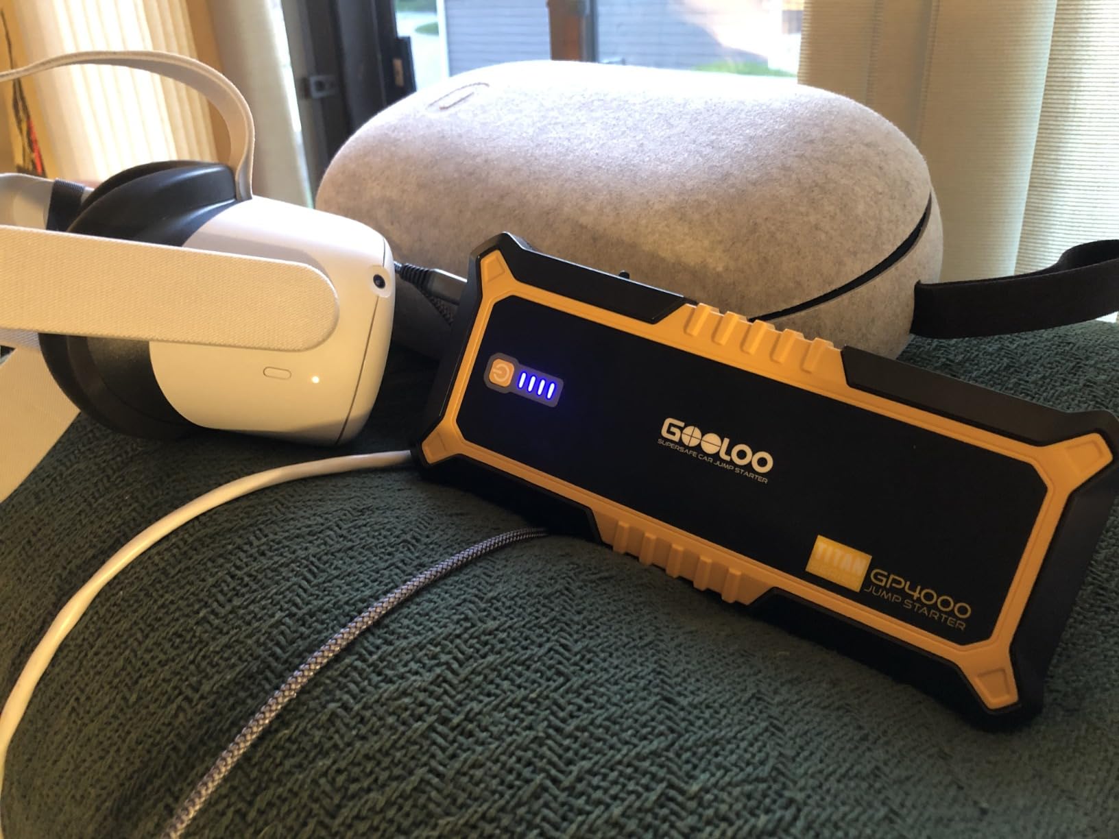 GOOLOO GP4000 Jump Starter 4000A Peak Car Starter (All Gas,up to 10.0L Diesel Engine) SuperSafe 12V Lithium Jump Box,Auto Battery Booster Pack,Portable Power Pack with USB Quick Charge and Type C Port customer photo 2