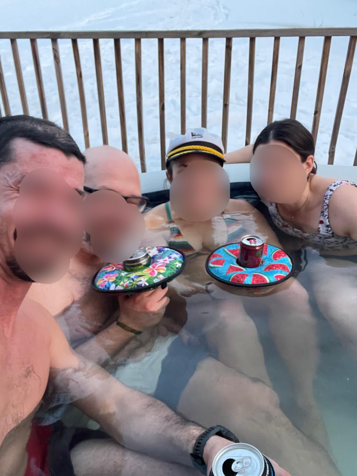 INTEX PureSpa Plus 6 Person Round Inflatable Hot Tub, Bubble Massage Spa Set with Energy Efficient Cover, 2 Headrests, & LED Light, 85 in x 28 in customer photo 1