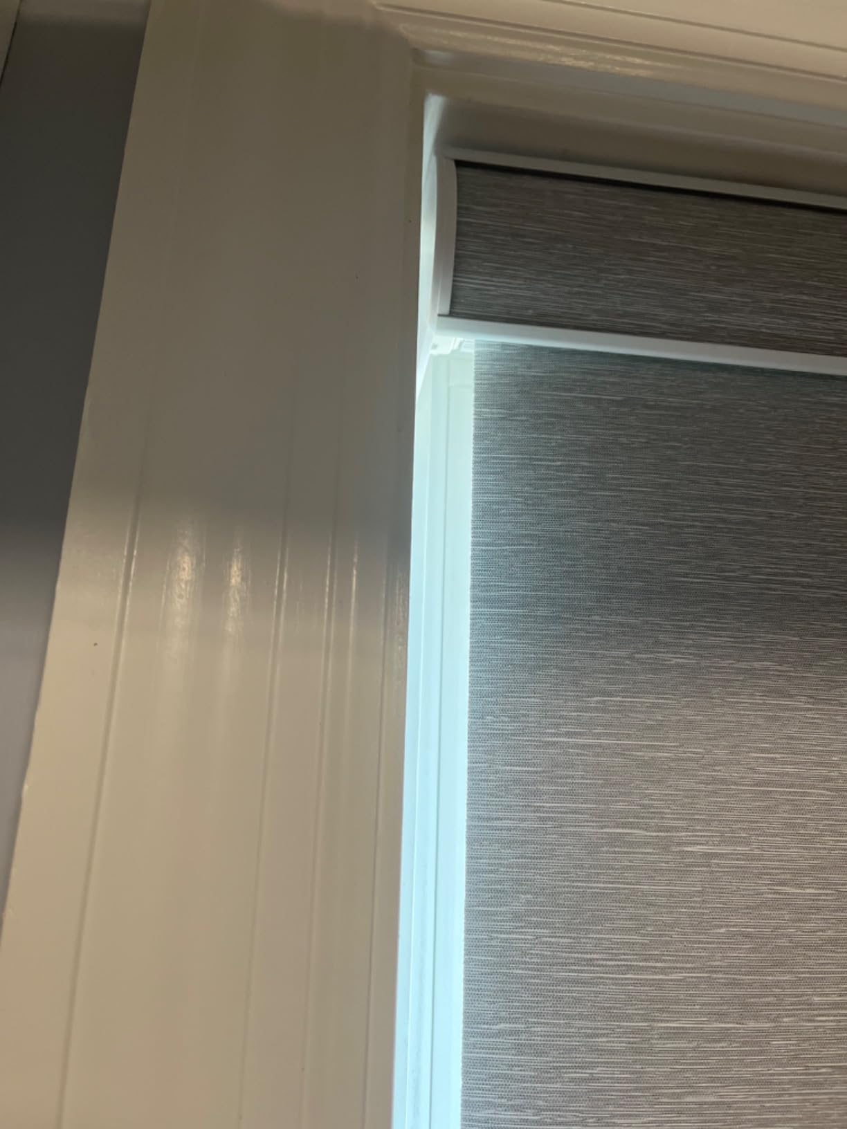 SmartWings Motorized Smart Roller Shades, 100% Blackout Essential Grey | Customized Automatic Shades for Indoor Window, Cordless Electric Blinds Compatible with Alexa/Homekit/Google customer photo 1