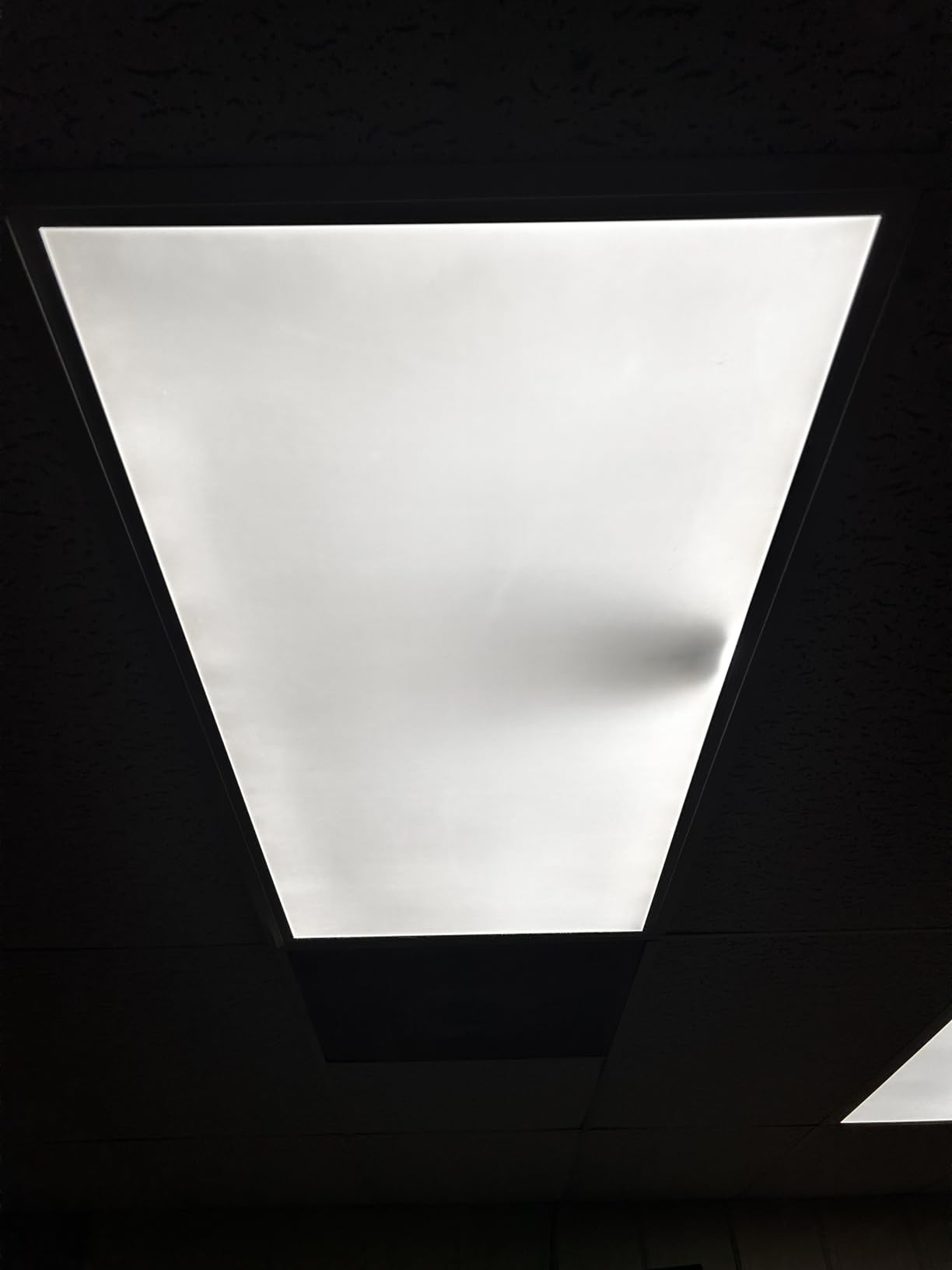 2x4 LED Flat Panel Light, 2 Pack 7800 LM Drop Ceiling Office Light Fixture, 5000K Commercial Lights, 0-10V Dimmable, 2x4 Recessed Edge-Lit Troffer Fixture for Office Kitchen, ETL Listed customer photo 1
