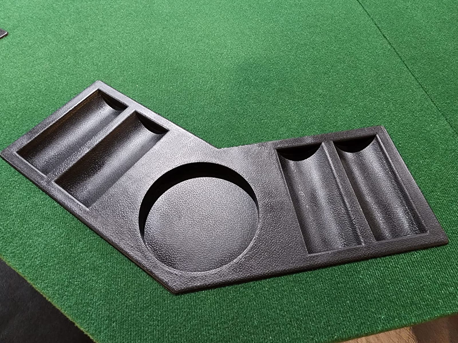 48 Inch 8 Player Foldable Poker Table Top | Poker Table Topper with Texas Hold'em Layout, Cup Holders, Chip Trays, Felt Surface & Carrying Bag for Family Game Nights customer photo 1